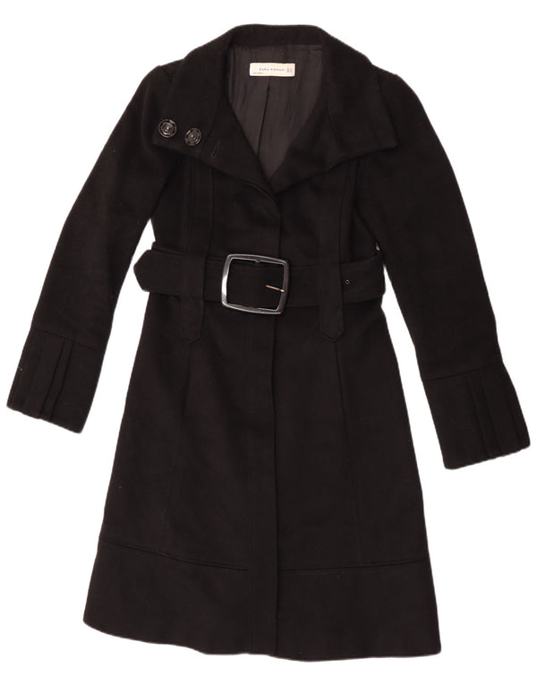 Zara Mujer Abrigo UK 6 XS Negro