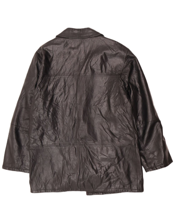 Vintage Mens Leather Jacket UK 38 Medium Black Classic