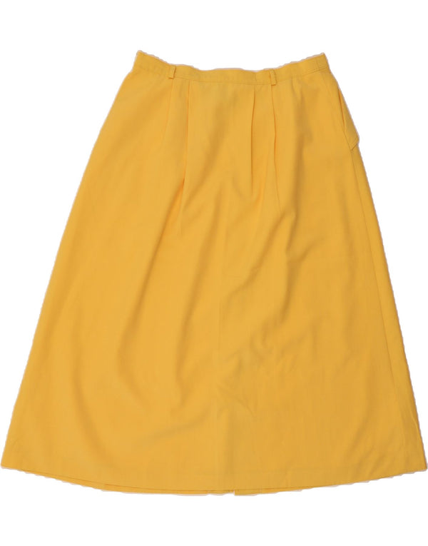 LUCIA Womens A-Line Skirt IT 44 Medium W32  Yellow Polyester
