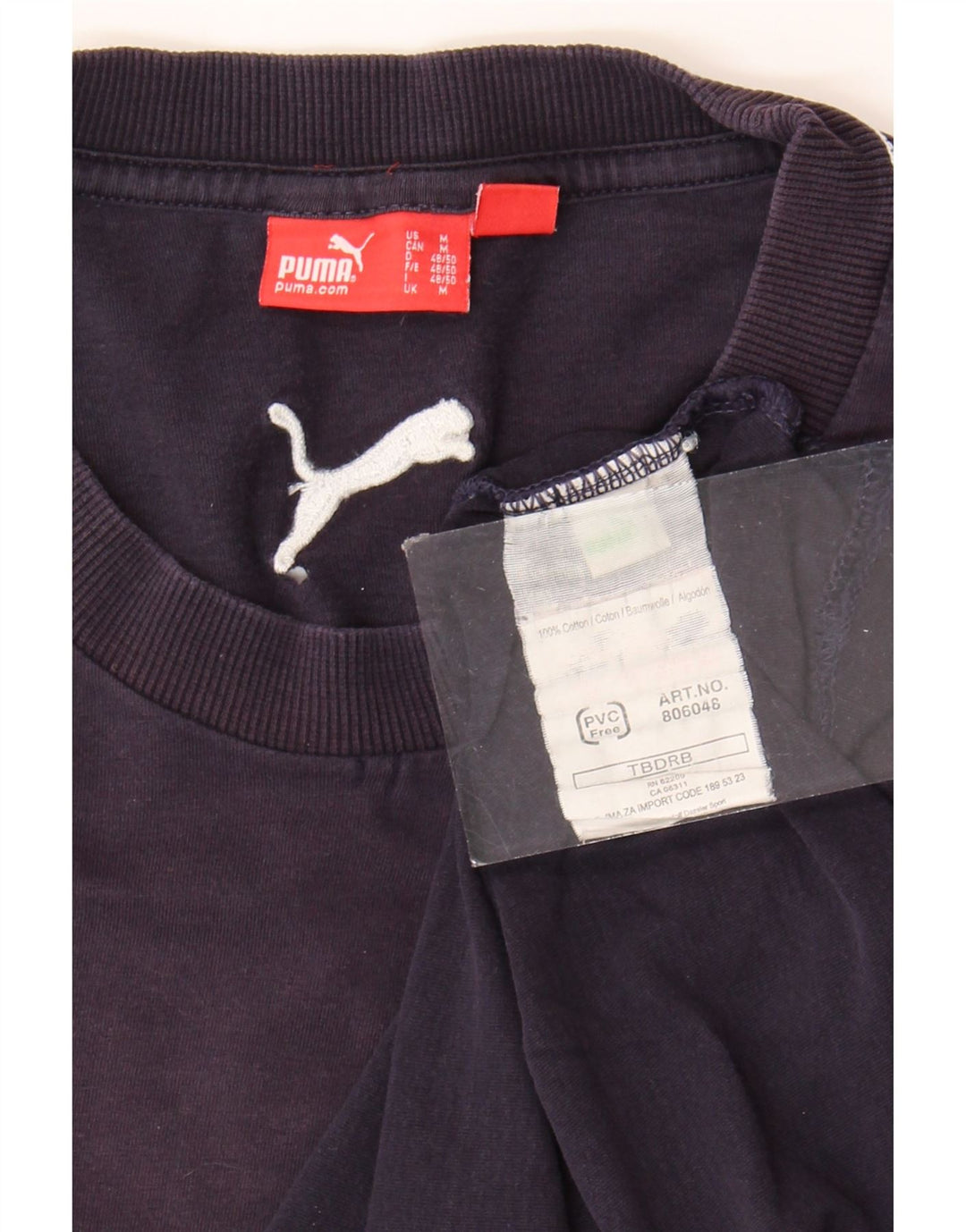 Camiseta Puma Hombre Graphic Top Medium Azul Marino Algodón