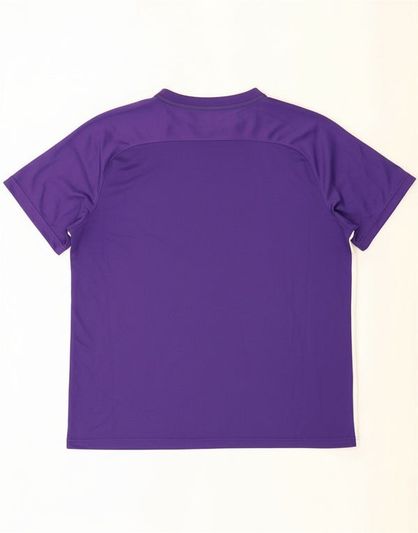 Nike Camiseta Dri Fit para hombre Top 2XL Poliéster a rayas moradas