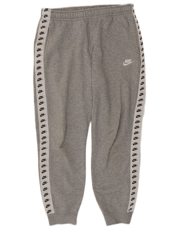 Nike Mens Graphic Tracksuit Trousers Joggers Medium Grey Colourblock