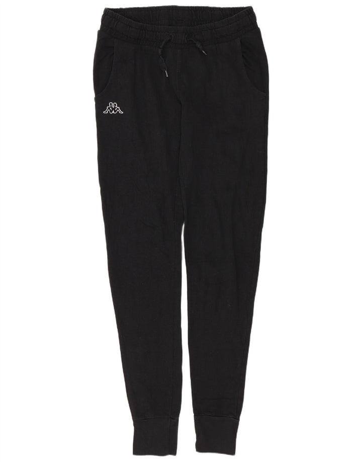 Pantalones De Chándal Kappa Mujer Joggers Large Negro Algodón