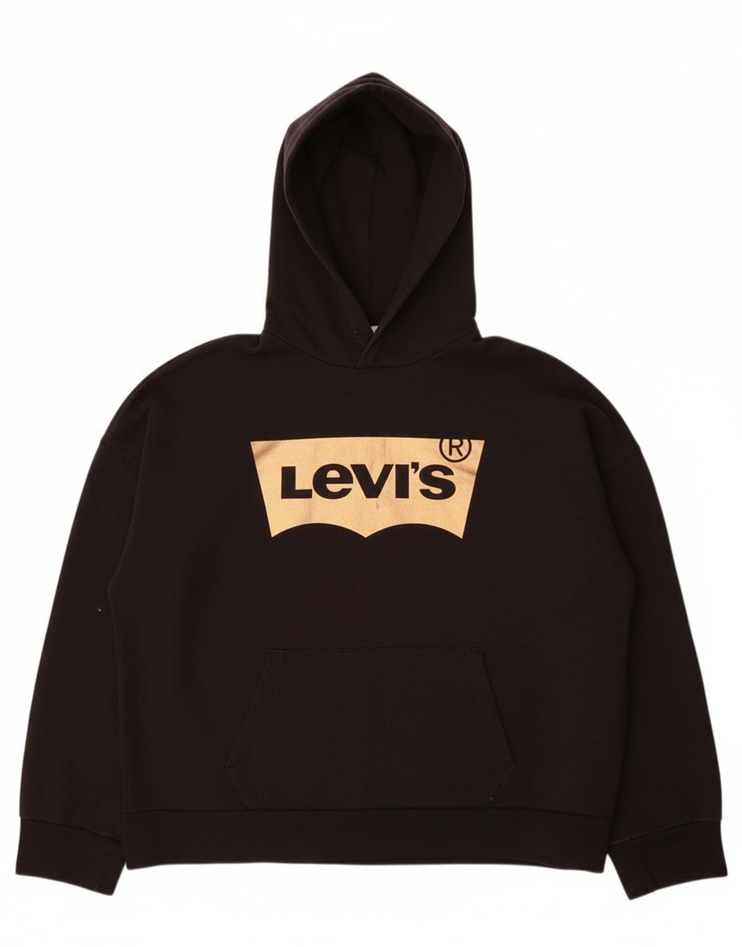 Levi's Hombre Sudadera Con Capucha Gráfica Jersey Pequeño De Algodón Negro