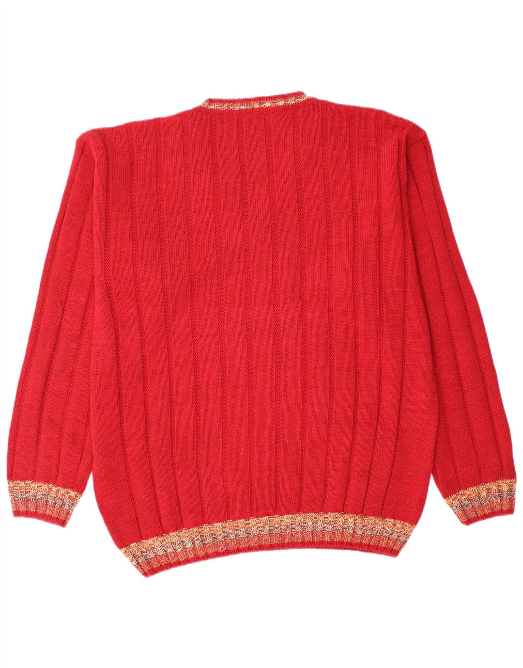 Dardano - Jersey con cuello en V para hombre, talla 2XL, lana roja