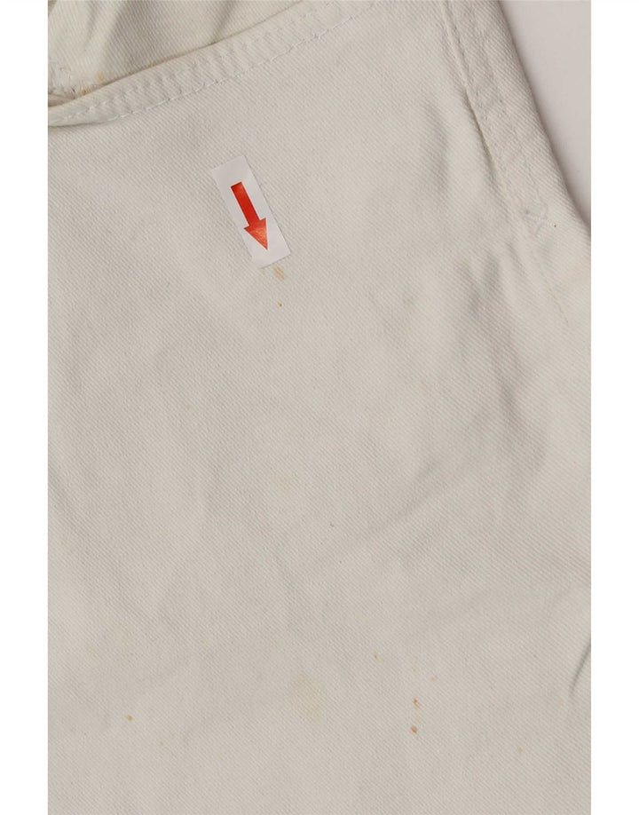 Zara Jeans recortados desgastados para hombre EU 40 Medium W31 L25 Algodón blanco