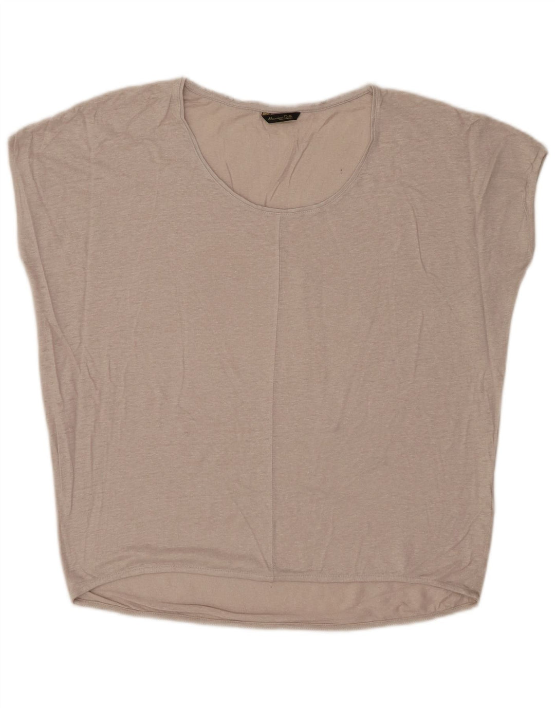 Massimo Dutti Blusa Extragrande Mujer UK 44 Medio Beige