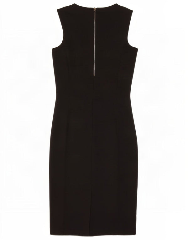 Zara Vestido tubo sin mangas para mujer UK 6 XS Viscosa negra