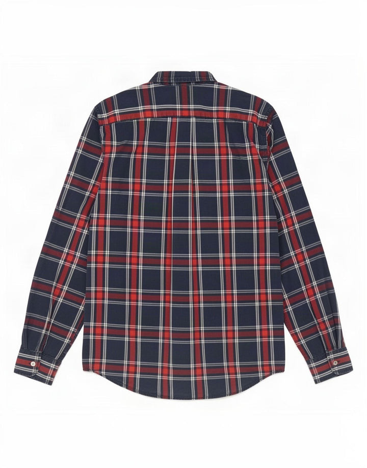 Camisa Levi's para hombre de algodón a cuadros azul marino grande