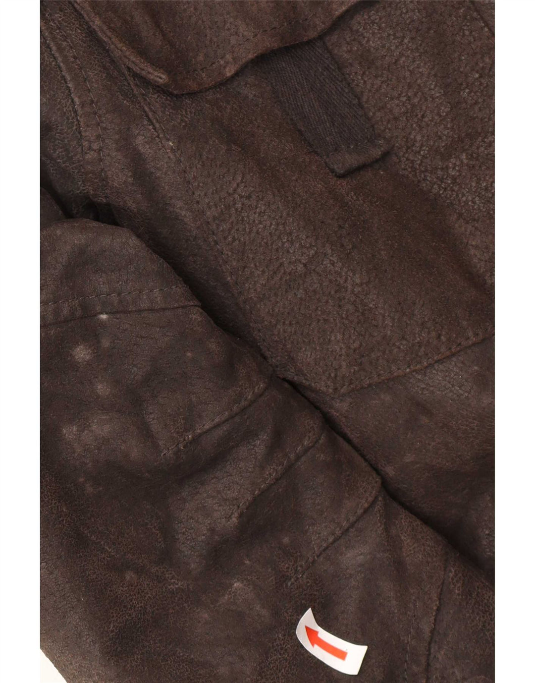 Conbipel Chaqueta de cuero Sherpa para hombre IT 50 Cuero marrón grande