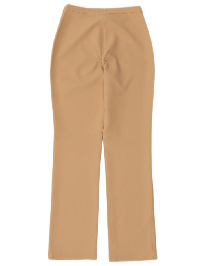 BENETTON Pantalones informales rectos para mujer IT 40 Small W26 L30 Beige
