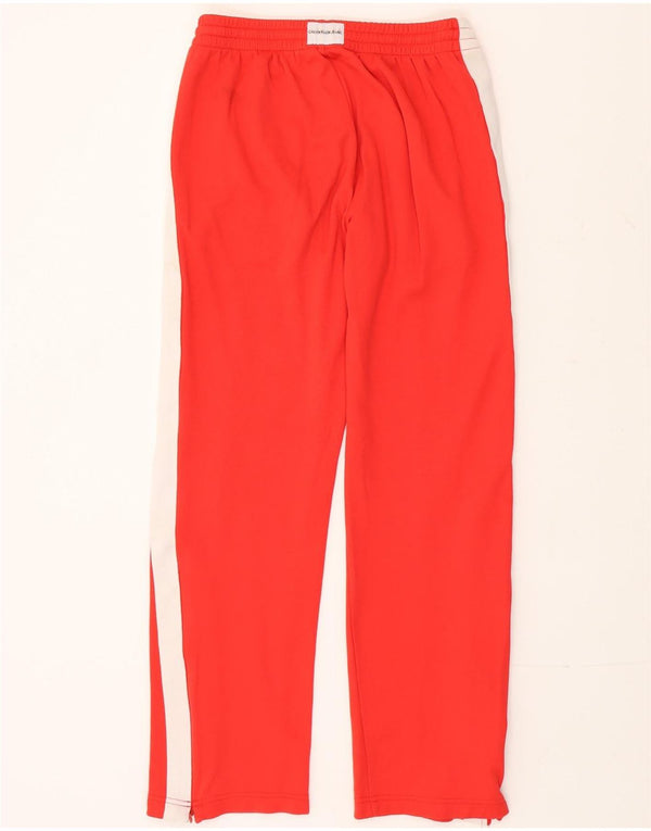 Calvin Klein Pantalones de chándal para mujer UK 10 Small Red Colourblock Cotton