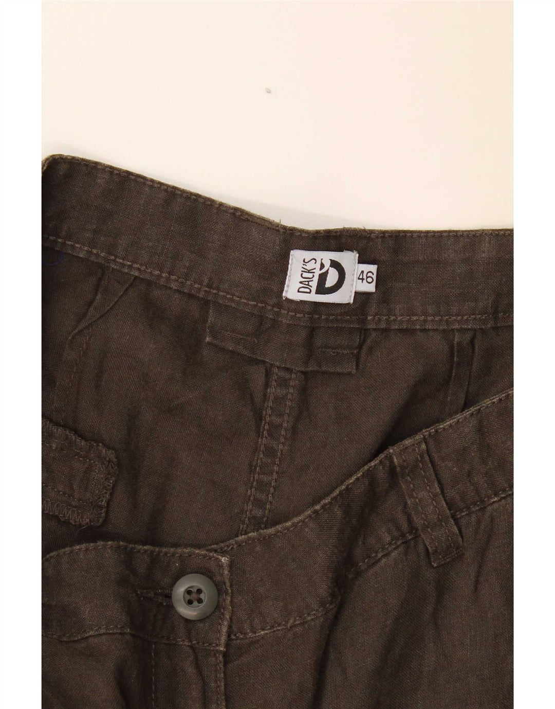 Dack's Pantalones cortos chinos para mujer EU 46 XL W34 Caqui