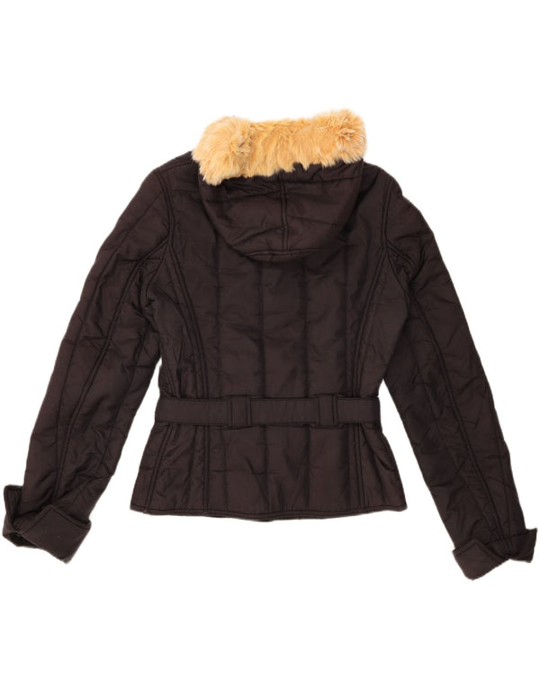 REFRIGIWEAR Chaqueta acolchada con capucha para mujer UK 44 Mediana Poliamida negra