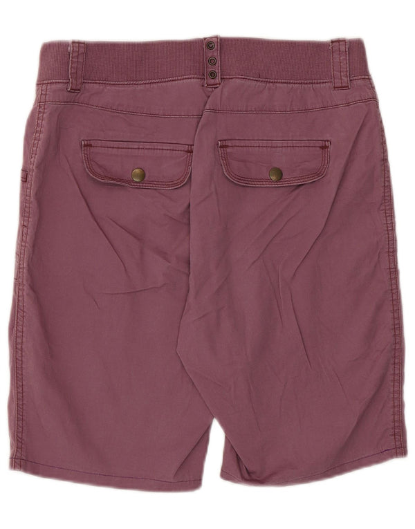 Lee Pantalones cortos casuales de ajuste relajado para mujer US 4 Small W28 Algodón morado