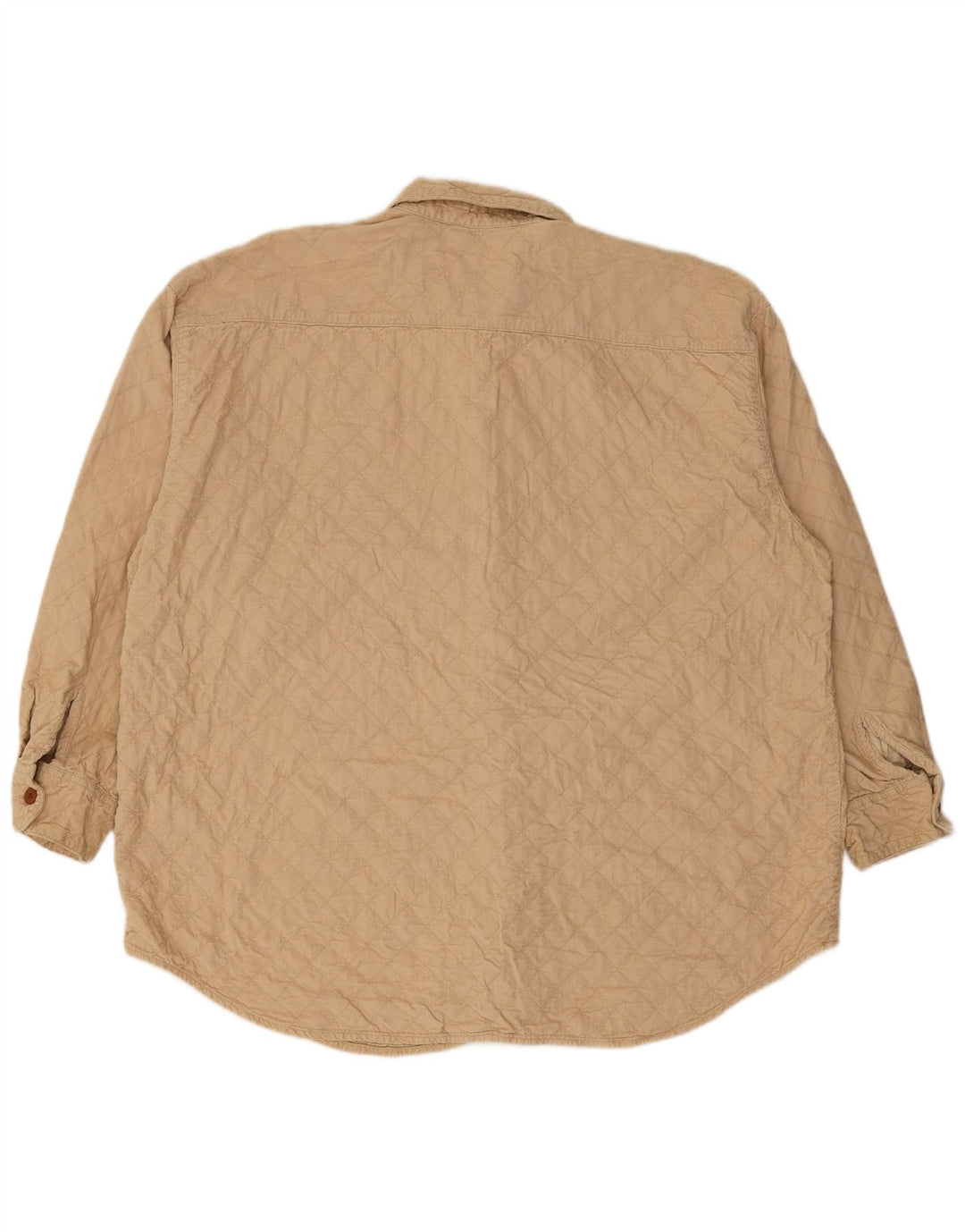 EDDIE BAUER Camisa de pana extragrande para mujer Reino Unido 46 Algodón beige grande