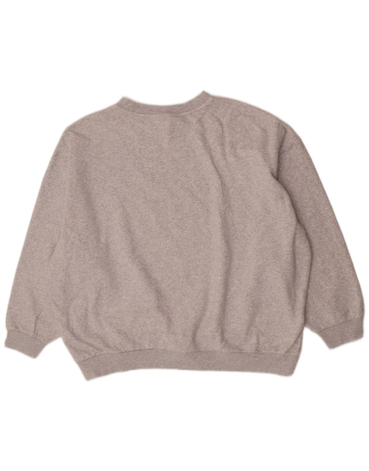 Adidas - Sudadera extragrande para mujer, talla 40, algodón gris grande