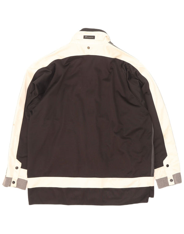 Champion Chaqueta De Chándal Con Gráfico Para Hombre, Grande, Color Negro