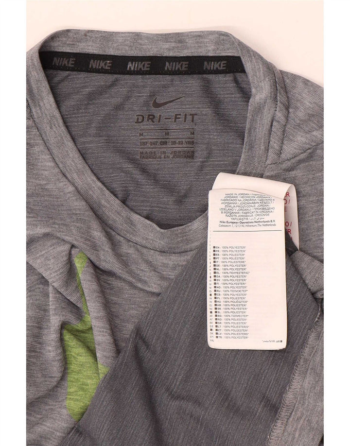 Nike Camiseta Dri Fit Graphic para niños 10-11 años Poliéster gris medio