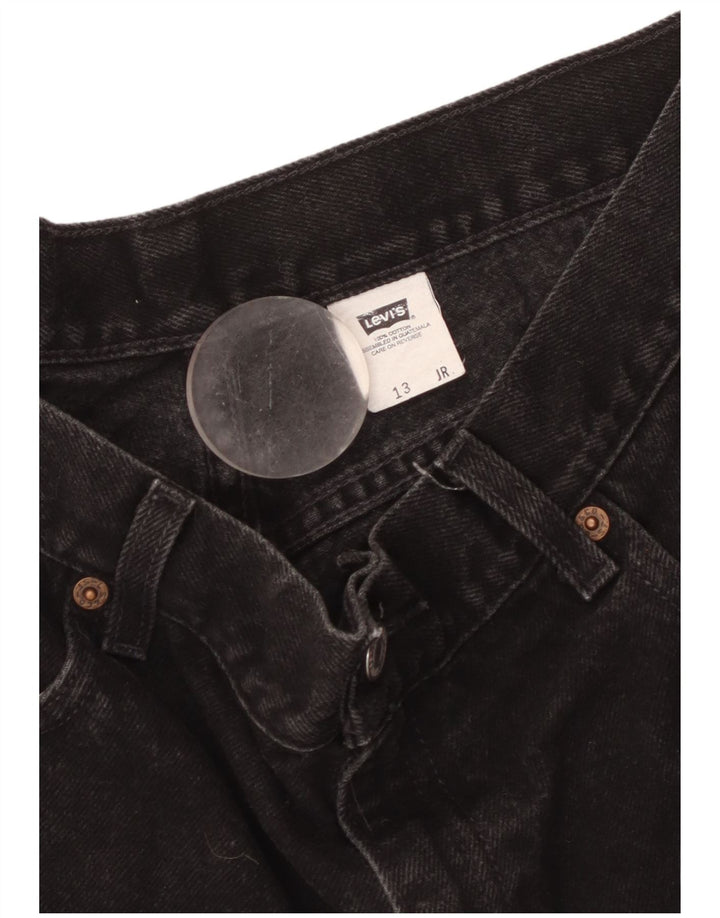 Levi's Pantalones cortos de mezclilla de talle alto para mujer Talla 13 Algodón negro grande