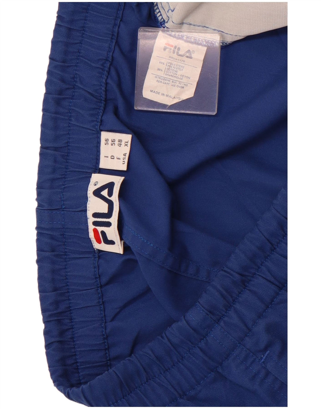 FILA Shorts deportivos para hombre XL Poliéster azul