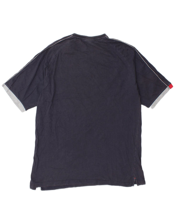 Lotto Camiseta gráfica para hombre Top UK 42/44 XL Azul marino Algodón