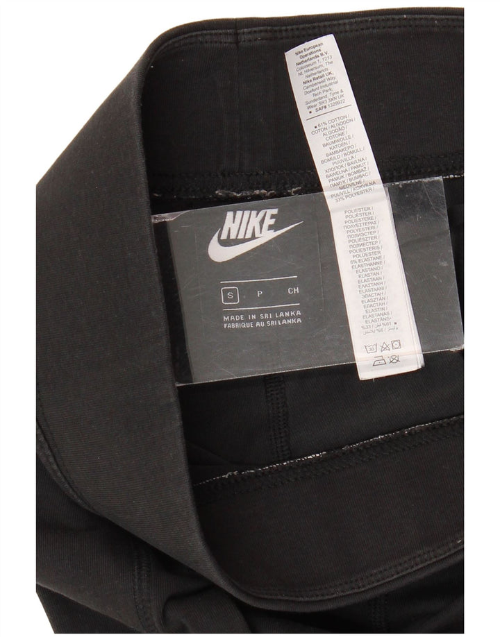NIKE Leggings gráficos para mujer UK 10 Small Algodón negro
