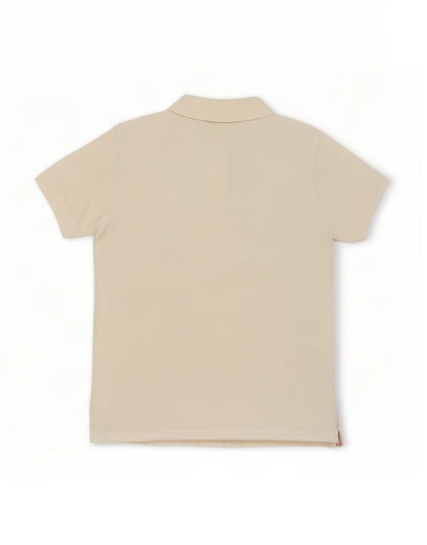 Polo de hombre Fat Face de algodón blanco roto mediano