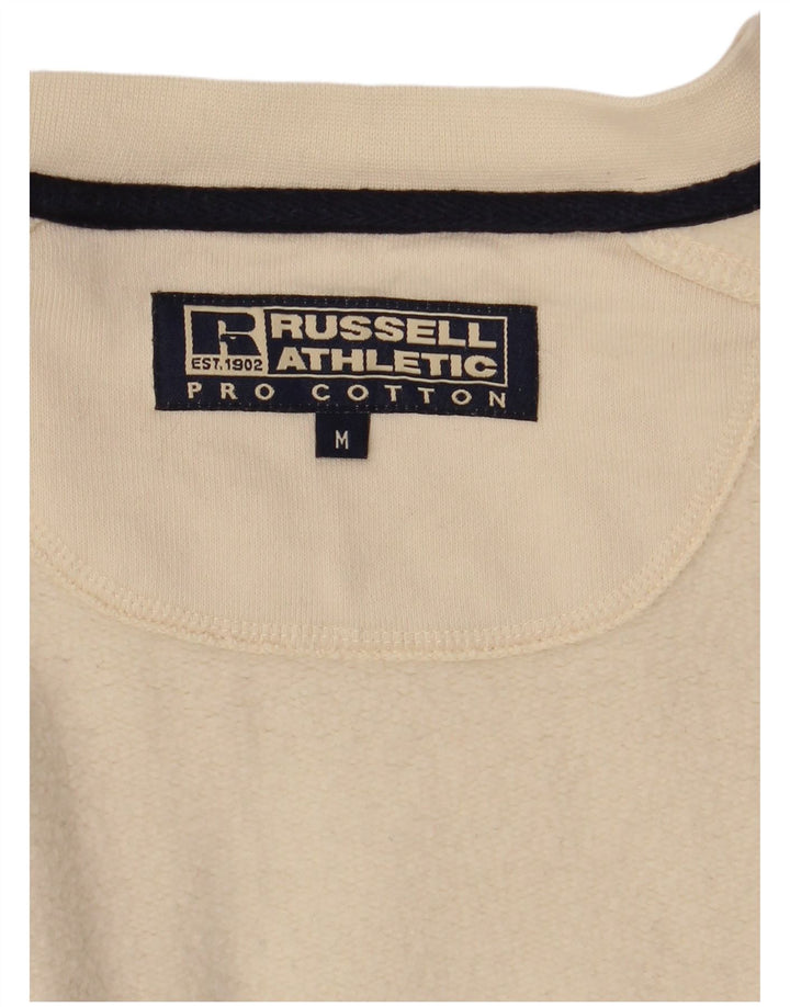 RUSSELL ATHLETIC Sudadera Jumper para Hombre Medium Off White