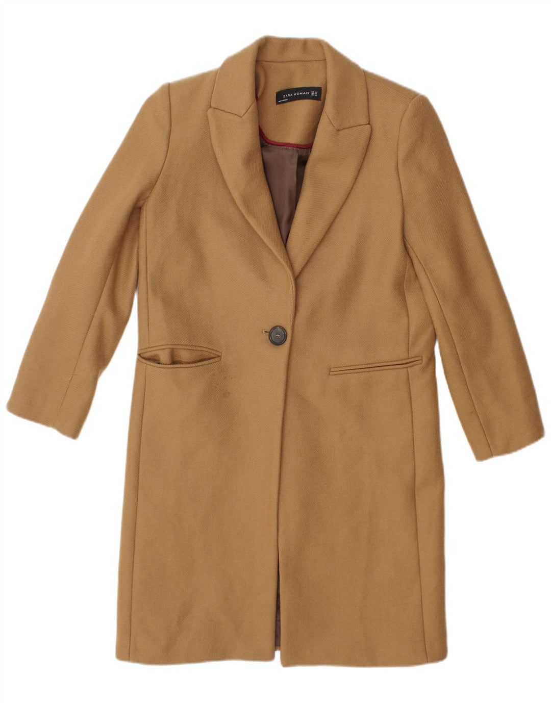 Zara Mujer Abrigo UK 6 XS Marrón