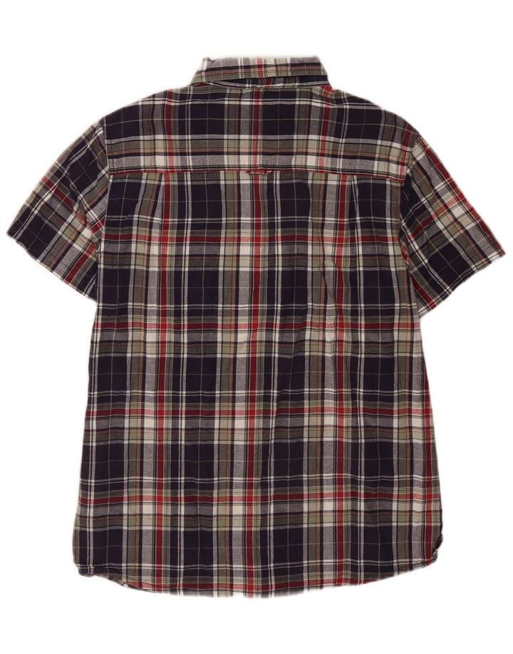 Camisa de manga corta para hombre de Mountain Warehouse con cuadros azules marino grandes