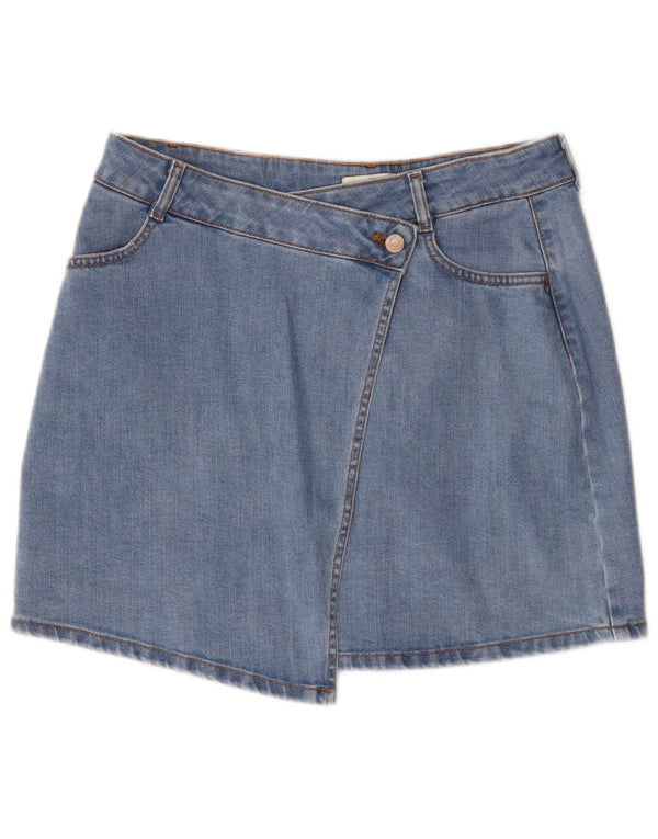 Falda Vaquera Carrera Mujer Mediana W30 Algodón Azul