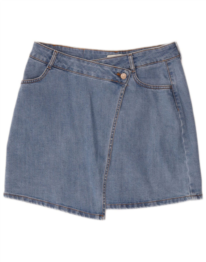 Falda Vaquera Carrera Mujer Mediana W30 Algodón Azul