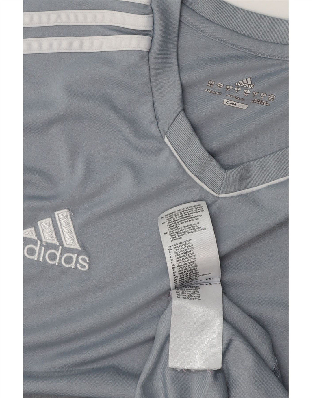ADIDAS Mens Climacool Vest Top UK 40/42 Azul medio Colorblock Poliéster