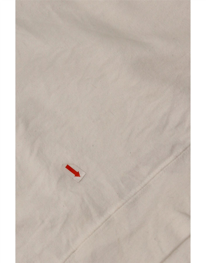 Champion Sudadera Gráfica para Mujer Jersey UK 46 Grande Poliéster Blanco