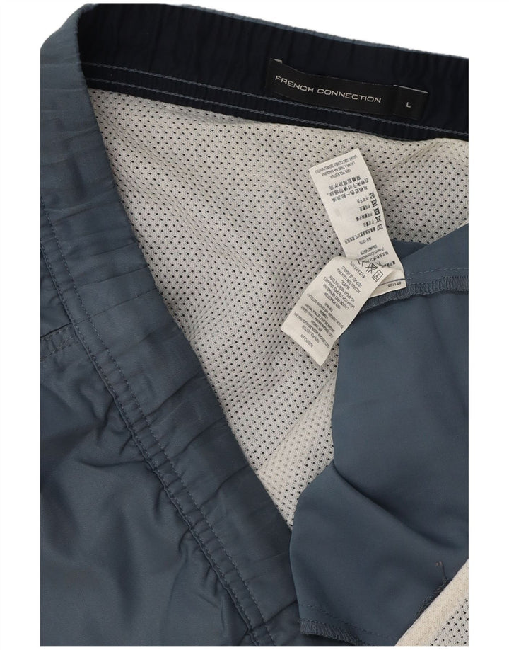 FRENCH CONNECTION Bañador para hombre, talla grande, poliéster gris