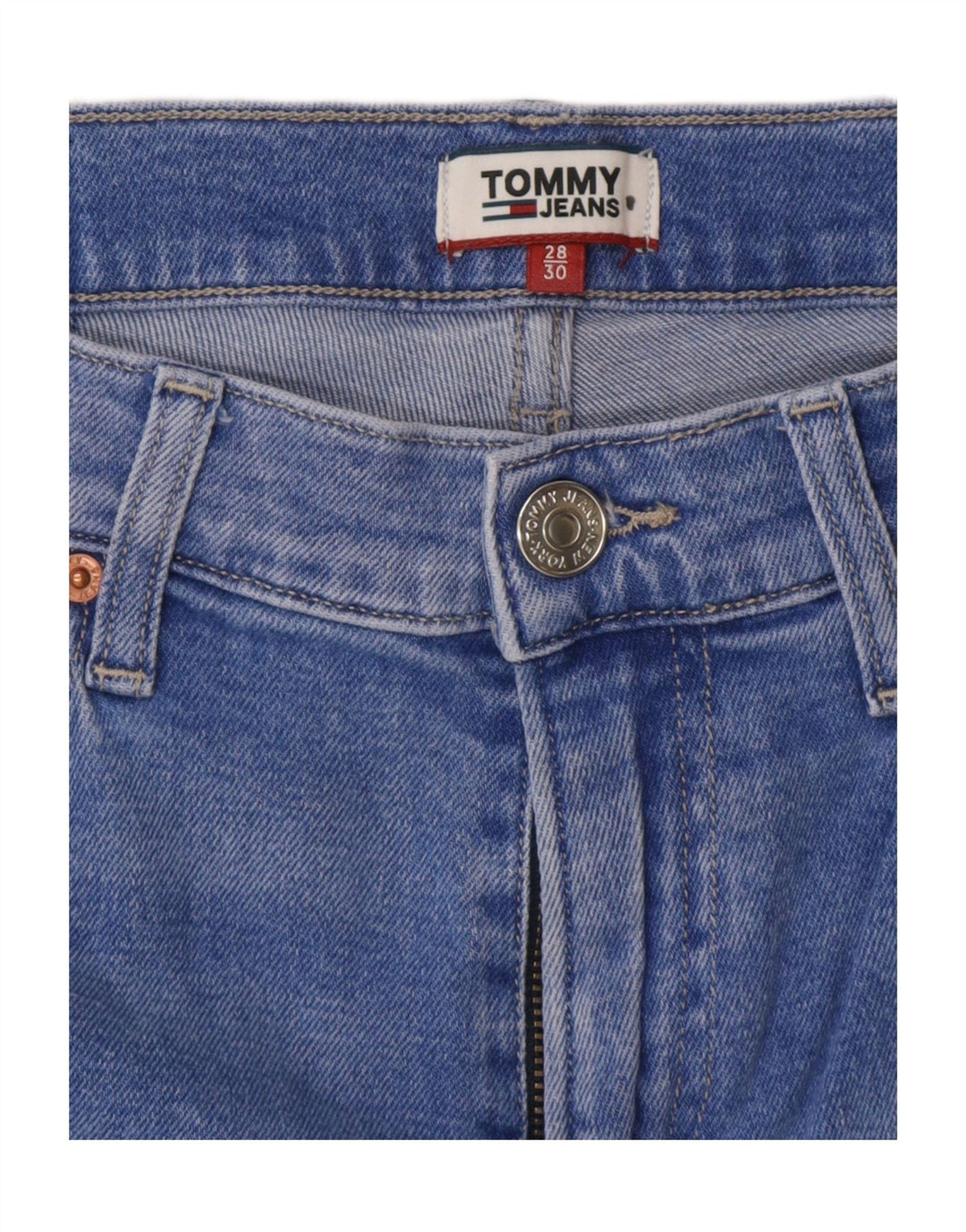 TOMMY HILFIGER Vaqueros ajustados para mujer W28 L26 Algodón azul