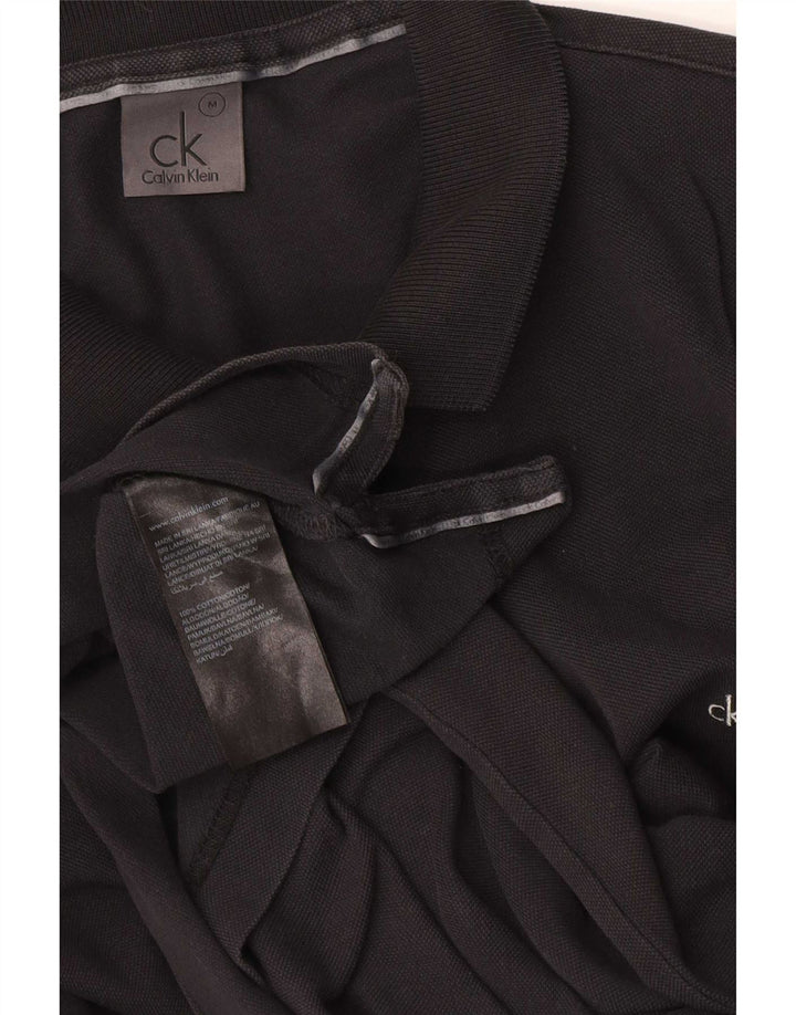 CALVIN KLEIN Polo para hombre de algodón negro mediano