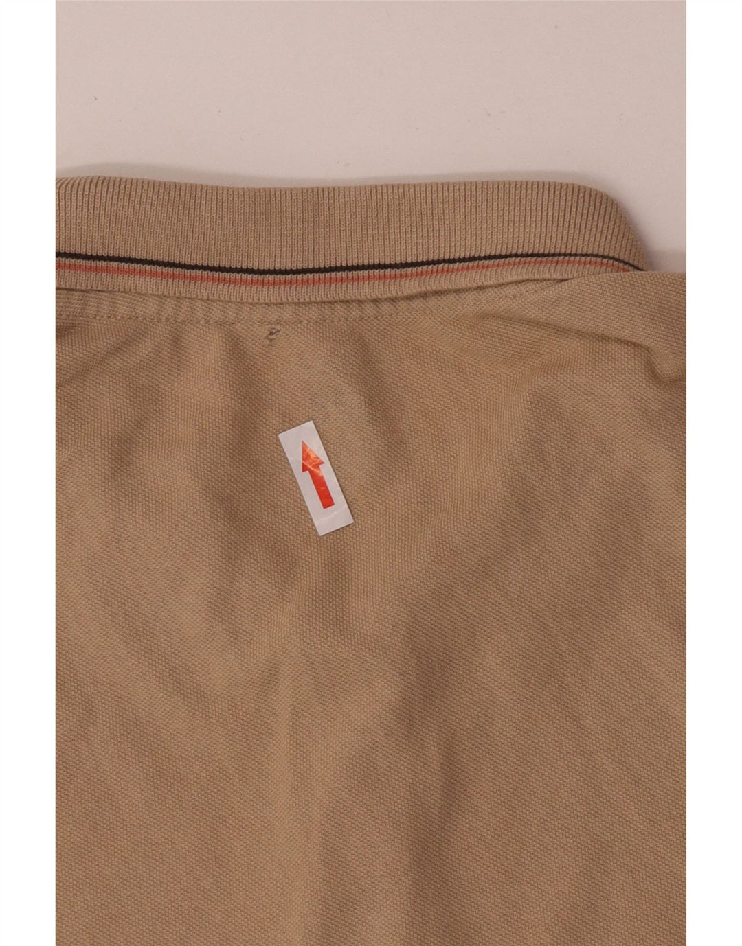 Polo Lee De Corte Regular Para Hombre De Algodón A Rayas Beige Grande