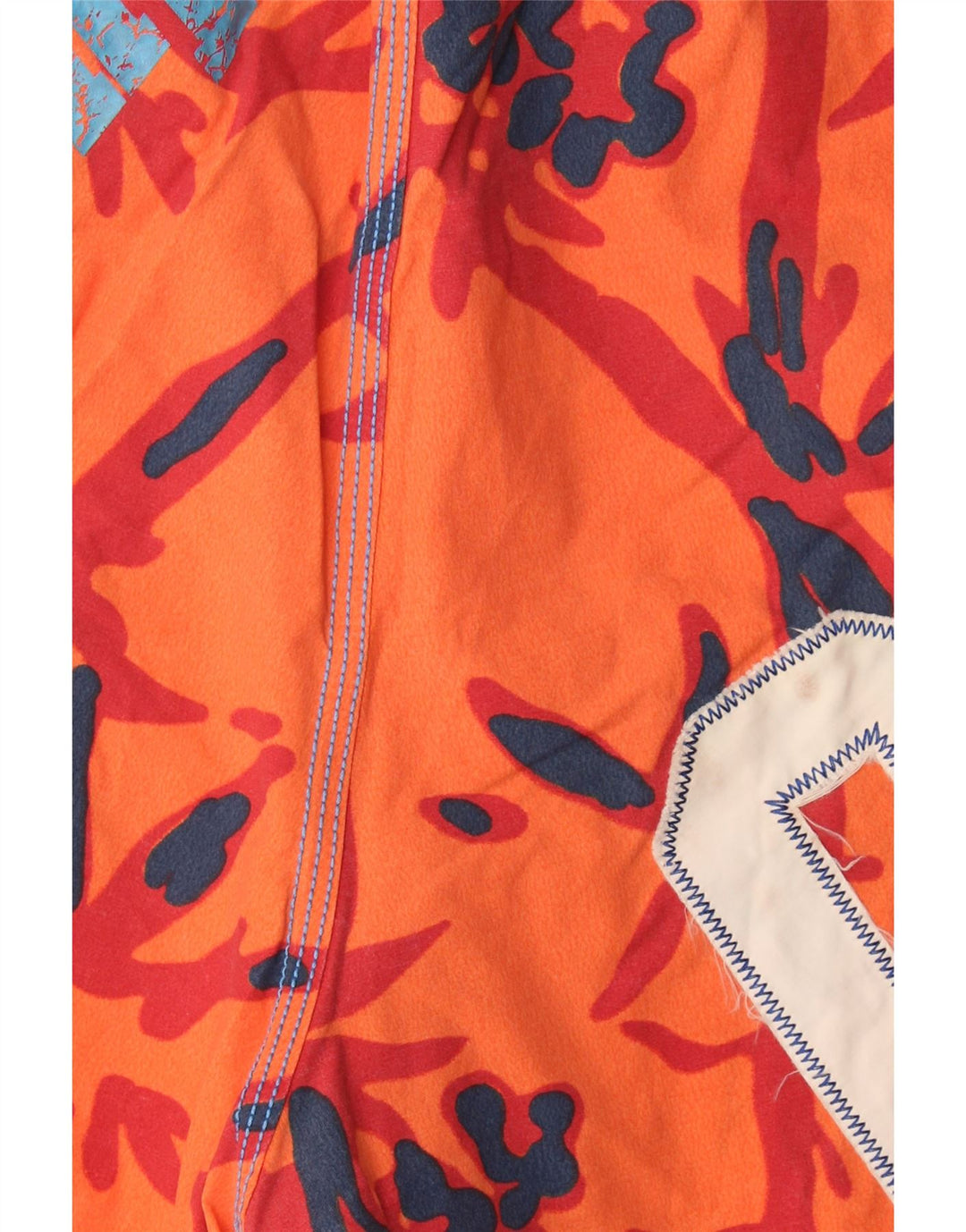 Murphy & Nye Bañador con estampado gráfico para hombre, talla grande, algodón naranja