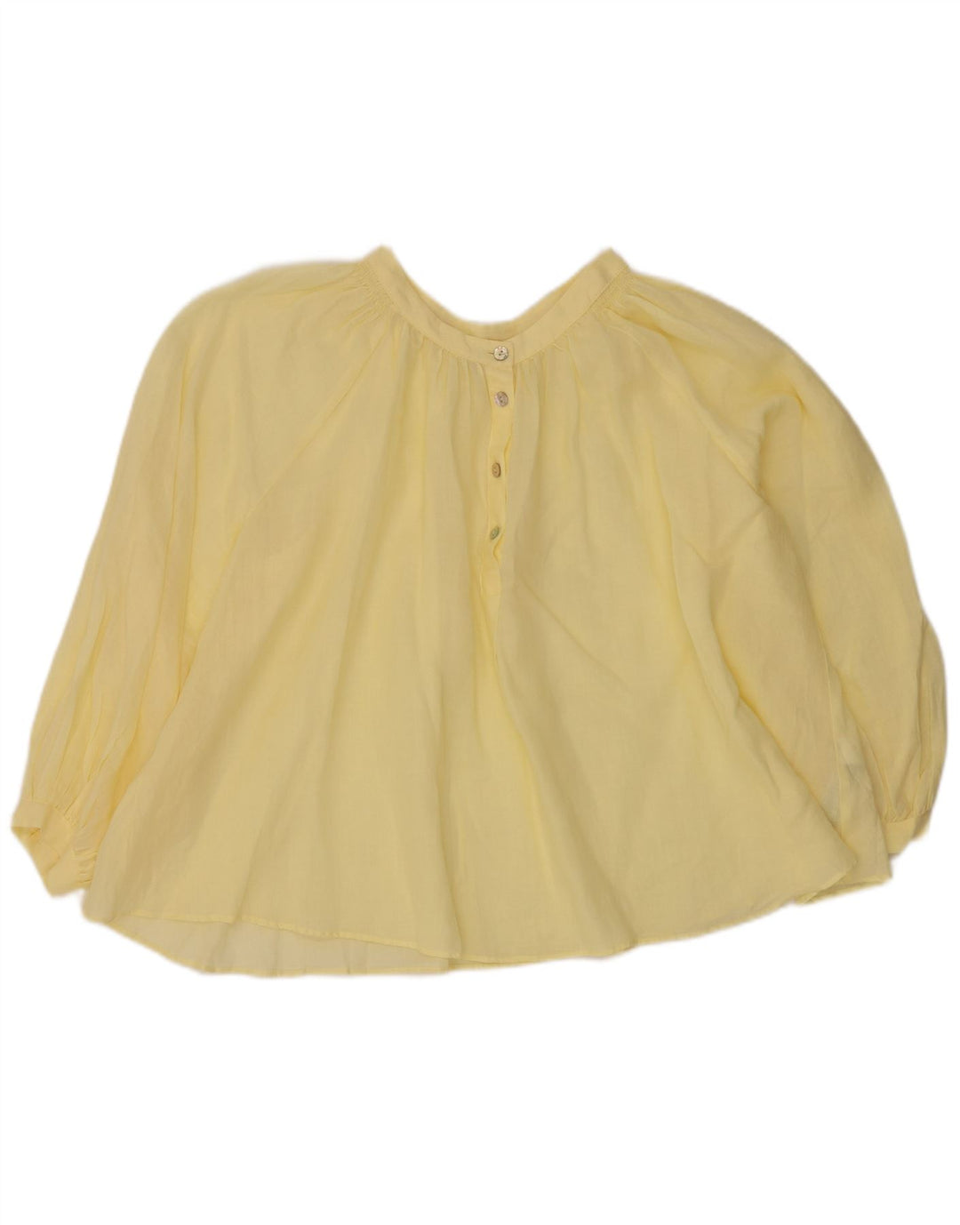 Zara Blusa extragrande de manga larga para mujer UK 44 Amarillo medio