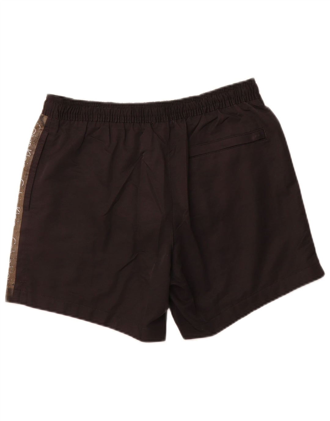 CALVIN KLEIN Bañador con estampado gráfico para hombre, talla pequeña, poliéster negro