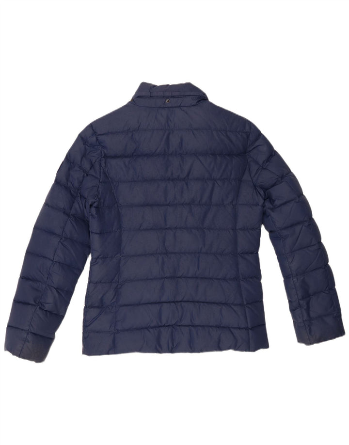 Tommy Hilfiger Chaqueta acolchada para mujer UK 14 Mediana Azul marino Poliéster