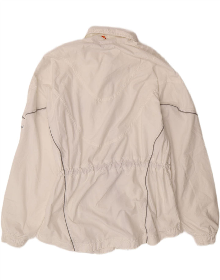 ELLESSE Womens Rain Jacket UK 18 XL White Polyester Vintage Ellesse and Second-Hand Ellesse from Messina Hembry 