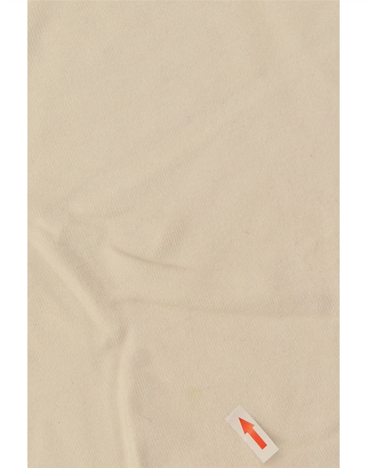 Zara Mujer Crop Top Manga Larga UK 44 Grande Rayón Blanco Roto