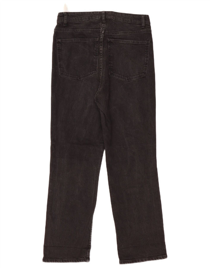 Zara Jeans Rectos Mujer EU 42 Large W32 L29 Negro