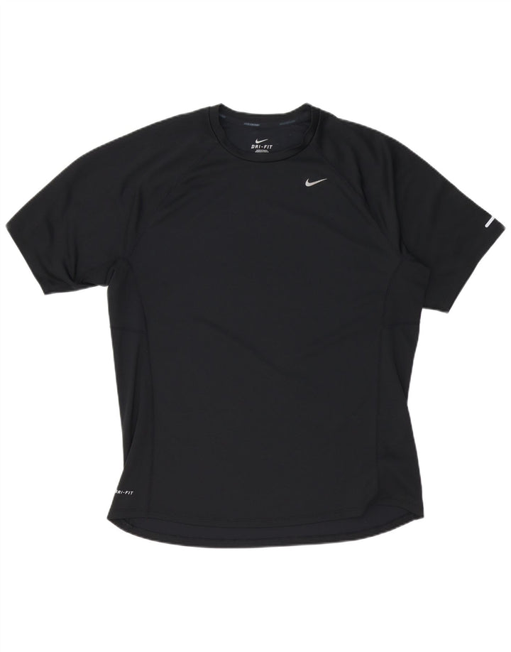 NIKE Camiseta Dri Fit para Hombre Top Grande Poliéster Negro