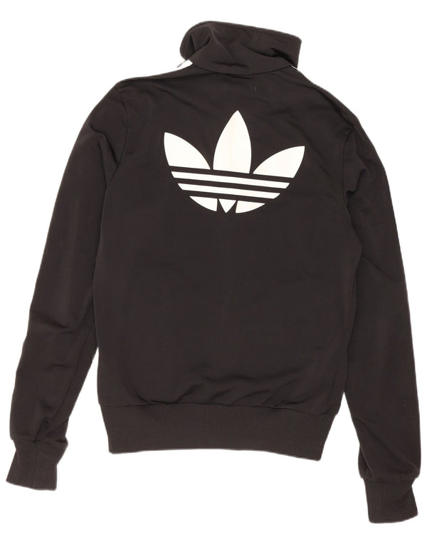 Adidas Chaqueta superior de chándal gráfico para mujer EU 36 Pequeño Poliéster negro