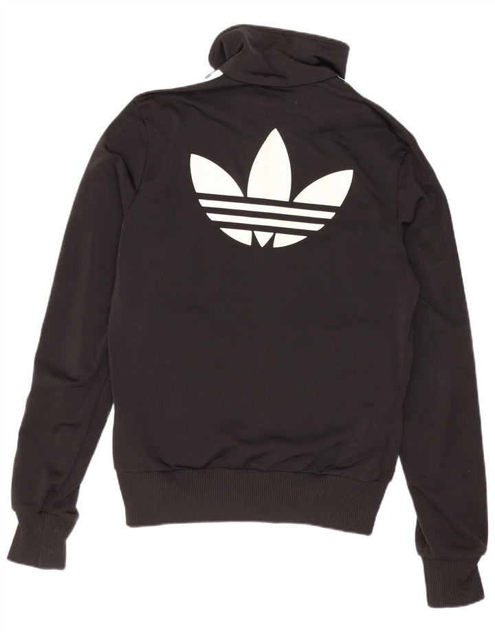 Adidas Chaqueta superior de chándal gráfico para mujer EU 36 Pequeño Poliéster negro