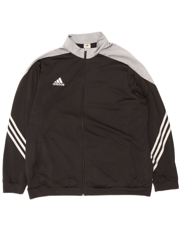 Adidas - Chaqueta de chándal para hombre, talla 2XL, color negro, poliéster